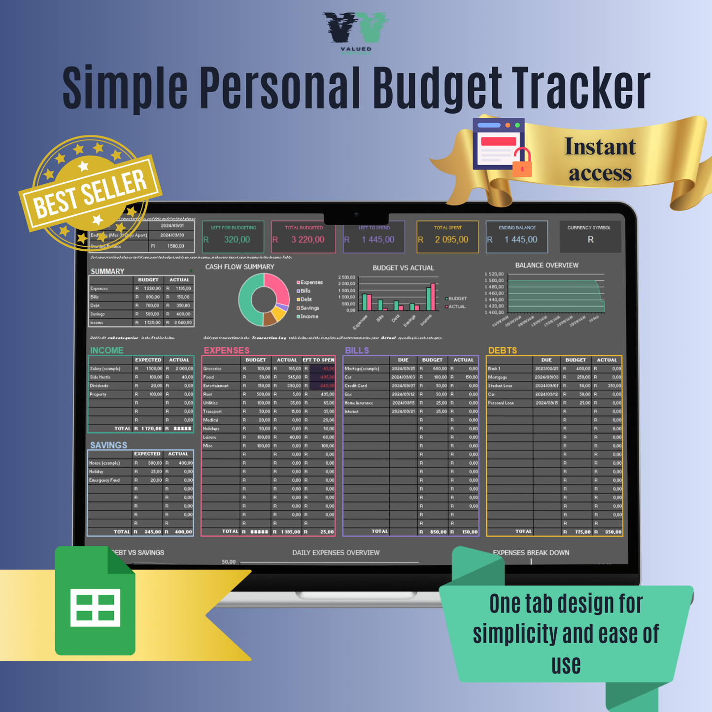 Simple Personal Budget Tracker