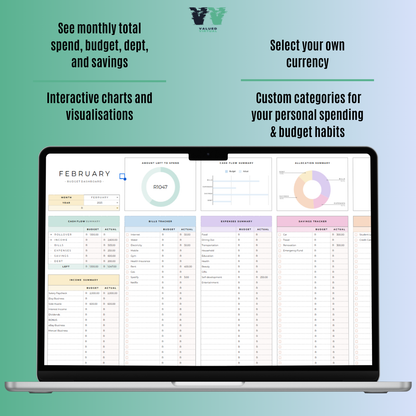 Personal Monthly Budget Tracker