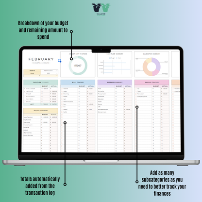 Personal Monthly Budget Tracker