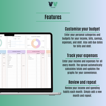 Personal Monthly Budget Tracker